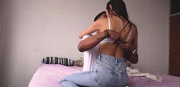  Parejitas Valerin y sus pezones de chocolate. Pareja colombiana en casting porno